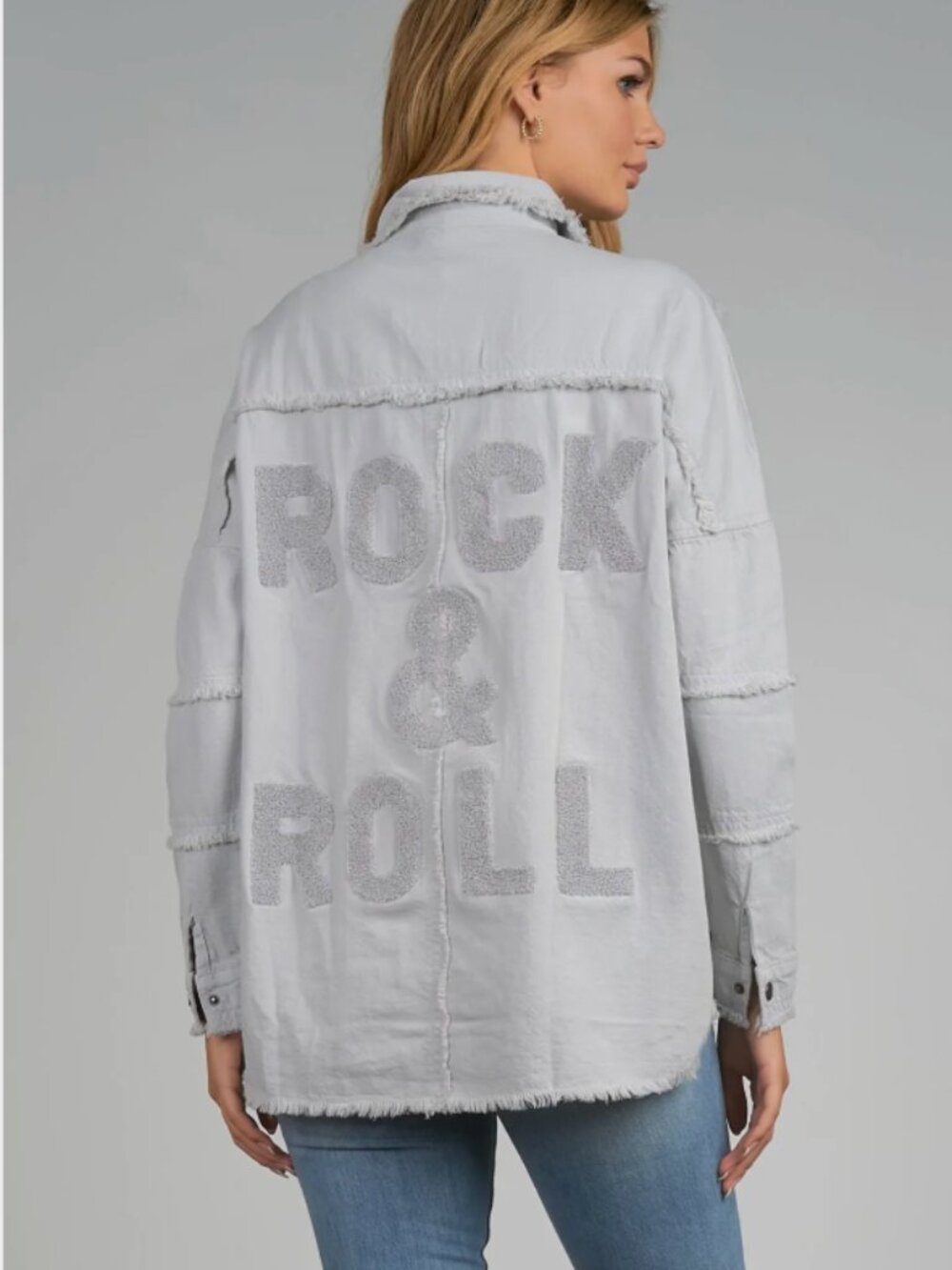 ELAN GREY ROCK AND ROLL JACKET MEDIUM